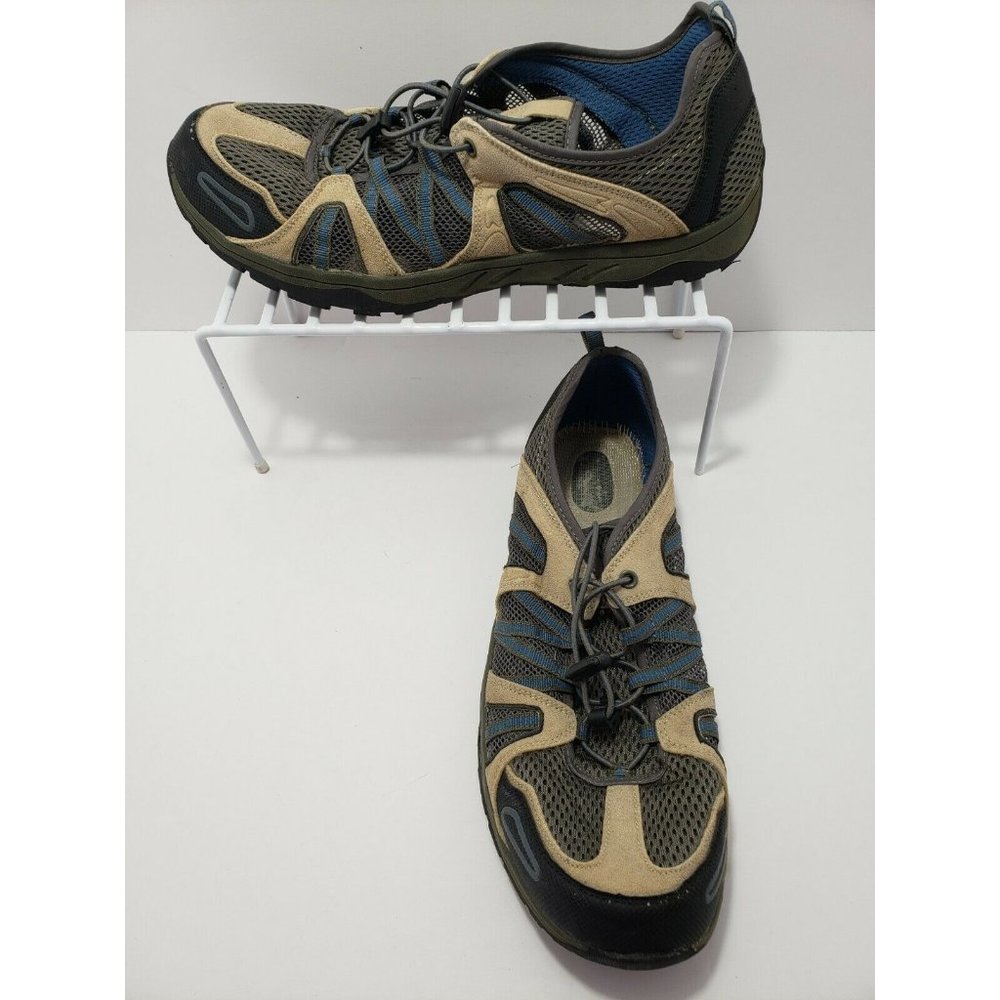World Wide Sportman Men's Grey/Tan Water Shoes Slip On - Size 12M